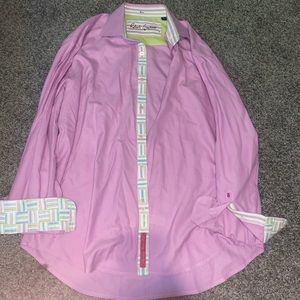 Robert Graham knowledge, wisdom, truth. XXL Pink button up shirt